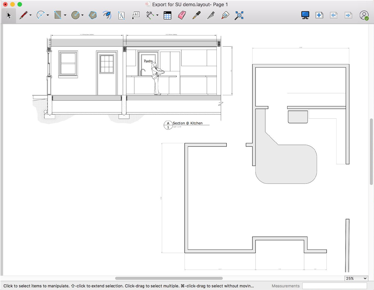 Чертежи в Layout Sketchup